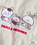 【タマ＆フレンズ～うちのタマ知りませんか？】オリジナルデザインTシャツ バイキンくん 刺繍 ドロップショルダー ユニセックス