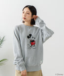 【DISCUS×DISNEY】「ミッキーマウス」キャラクタープリントスウェットトレーナー メンズ レディース ユニセックス