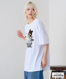 【タマ＆フレンズ～うちのタマ知りませんか？】オリジナルデザインTシャツ バイキンくん 刺繍 ドロップショルダー ユニセックス