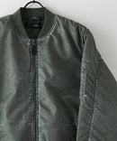【UNIIT/ユニット】 ヴィンテージライクナイロン オーバーサイズMA-1 古着加工