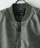 【UNIIT/ユニット】 ヴィンテージライクナイロン オーバーサイズMA-1 古着加工