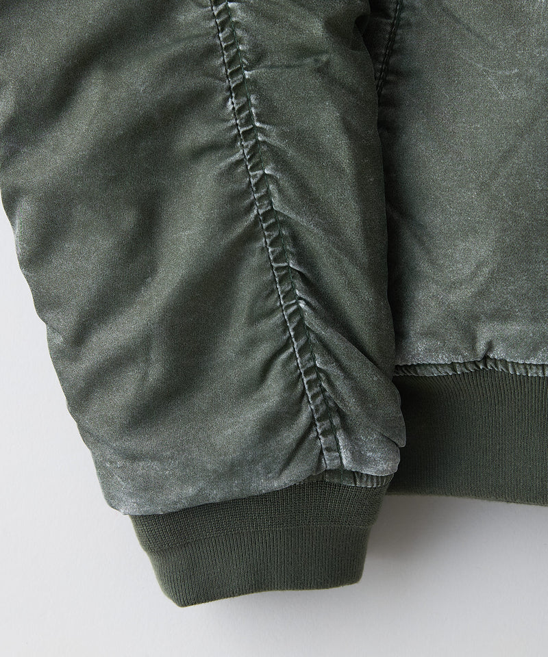 【UNIIT/ユニット】 ヴィンテージライクナイロン オーバーサイズMA-1 古着加工