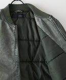 【UNIIT/ユニット】 ヴィンテージライクナイロン オーバーサイズMA-1 古着加工