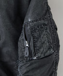 【UNIIT/ユニット】ヴィンテージナイロンN-2B オーバーサイズ 古着加工 衿ファー