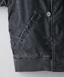 【UNIIT/ユニット】ヴィンテージナイロンN-2B オーバーサイズ 古着加工 衿ファー