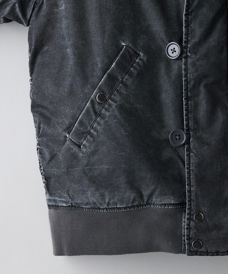 【UNIIT/ユニット】ヴィンテージナイロンN-2B オーバーサイズ 古着加工 衿ファー