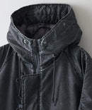 【UNIIT/ユニット】ヴィンテージナイロンN-2B オーバーサイズ 古着加工 衿ファー