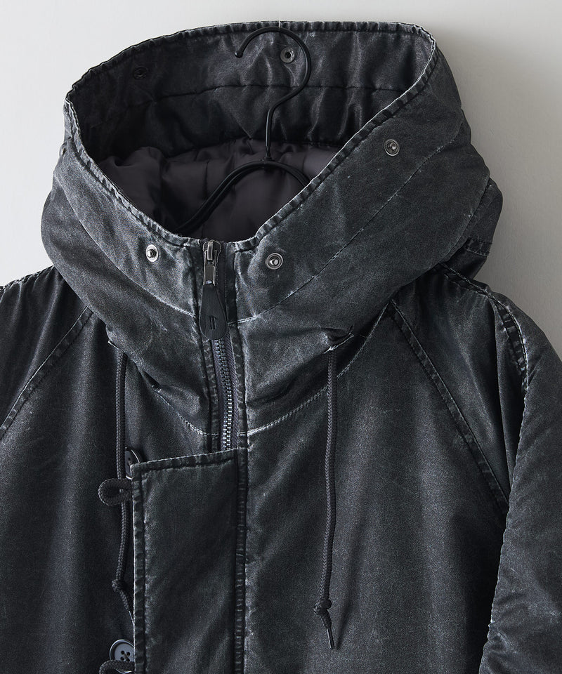 【UNIIT/ユニット】ヴィンテージナイロンN-2B オーバーサイズ 古着加工 衿ファー