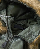 【UNIIT/ユニット】ヴィンテージナイロンN-2B オーバーサイズ 古着加工 衿ファー