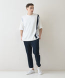 【Blue Standard/ブルースタンダード】接触冷感 COOLスムース フェイクレイヤード リラックスフィット切り替えデザインTシャツ