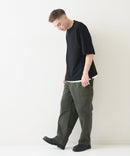 【Blue Standard/ブルースタンダード】接触冷感 COOLスムース フェイクレイヤード リラックスフィット切り替えデザインTシャツ