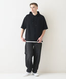 接触冷感 COOLスムース フェイクレイヤード リラックス フィット  Tパーカー BLUE STANDARD