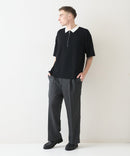 接触冷感COOLスムースジップポロ【BLUE STANDARD/ブルースタンダード】