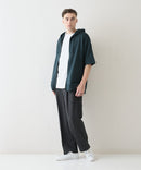 接触冷感 COOLスムース5分袖パーカー 【BLUE STANDARD/ブルースタンダード】