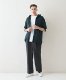 接触冷感 COOLスムース5分袖パーカー 【BLUE STANDARD/ブルースタンダード】