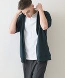 接触冷感 COOLスムース5分袖パーカー 【BLUE STANDARD/ブルースタンダード】