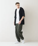 接触冷感 COOLスムース5分袖パーカー 【BLUE STANDARD/ブルースタンダード】