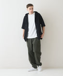 接触冷感 COOLスムース5分袖パーカー 【BLUE STANDARD/ブルースタンダード】