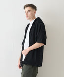 接触冷感 COOLスムース5分袖パーカー 【BLUE STANDARD/ブルースタンダード】