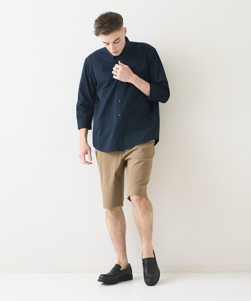 快適メッシュエアースルーテック7分袖シャツ【BLUE STANDARD/ブルースタンダード】