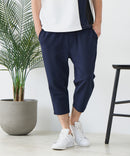 【BLUE STANDARD/ブルースタンダード】ドライリップル クロップドパンツ 7分丈 吸水速乾 ストレッチ イージーケア さらさら快適