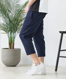 【BLUE STANDARD/ブルースタンダード】ドライリップル クロップドパンツ 7分丈 吸水速乾 ストレッチ イージーケア さらさら快適
