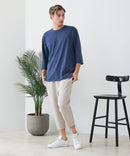 【BLUE STANDARD/ブルースタンダード】ドライリップル クロップドパンツ 7分丈 吸水速乾 ストレッチ イージーケア さらさら快適