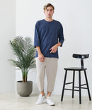【BLUE STANDARD/ブルースタンダード】ドライリップル クロップドパンツ 7分丈 吸水速乾 ストレッチ イージーケア さらさら快適