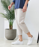 【BLUE STANDARD/ブルースタンダード】ドライリップル クロップドパンツ 7分丈 吸水速乾 ストレッチ イージーケア さらさら快適