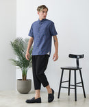 【BLUE STANDARD/ブルースタンダード】ドライリップル クロップドパンツ 7分丈 吸水速乾 ストレッチ イージーケア さらさら快適