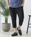 【BLUE STANDARD/ブルースタンダード】ドライリップル クロップドパンツ 7分丈 吸水速乾 ストレッチ イージーケア さらさら快適