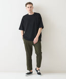 接触冷感 COOLスムース フェイクレイヤード フットボール切り替えリラックスフィットTシャツ  BLUE STANDARD