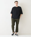 接触冷感 COOLスムース フェイクレイヤード フットボール切り替えリラックスフィットTシャツ  BLUE STANDARD