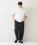 接触冷感 COOLスムース フェイクレイヤード フットボール切り替えリラックスフィットTシャツ  BLUE STANDARD