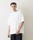 接触冷感 COOLスムース フェイクレイヤード フットボール切り替えリラックスフィットTシャツ  BLUE STANDARD