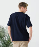 【BLUE STANDARD/ブルースタンダード】ドライリップル 切り替えデザインTシャツ 吸水速乾 ストレッチ イージーケア さらさら快適 カットソー