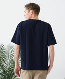 【BLUE STANDARD/ブルースタンダード】ドライリップル 切り替えデザインTシャツ 吸水速乾 ストレッチ イージーケア さらさら快適 カットソー