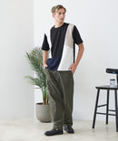 【BLUE STANDARD/ブルースタンダード】ドライリップル 切り替えデザインTシャツ 吸水速乾 ストレッチ イージーケア さらさら快適 カットソー