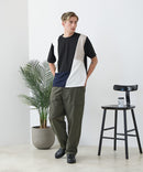 【BLUE STANDARD/ブルースタンダード】ドライリップル 切り替えデザインTシャツ 吸水速乾 ストレッチ イージーケア さらさら快適 カットソー