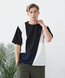 【BLUE STANDARD/ブルースタンダード】ドライリップル 切り替えデザインTシャツ 吸水速乾 ストレッチ イージーケア さらさら快適 カットソー