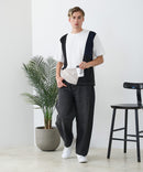 【BLUE STANDARD/ブルースタンダード】ドライリップル 切り替えデザインTシャツ 吸水速乾 ストレッチ イージーケア さらさら快適 カットソー