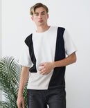 【BLUE STANDARD/ブルースタンダード】ドライリップル 切り替えデザインTシャツ 吸水速乾 ストレッチ イージーケア さらさら快適 カットソー