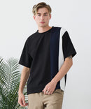 【BLUE STANDARD/ブルースタンダード】ドライリップル 切り替えデザインTシャツ 吸水速乾 ストレッチ イージーケア さらさら快適 カットソー