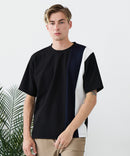 【BLUE STANDARD/ブルースタンダード】ドライリップル 切り替えデザインTシャツ 吸水速乾 ストレッチ イージーケア さらさら快適 カットソー