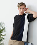 【BLUE STANDARD/ブルースタンダード】ドライリップル 切り替えデザインTシャツ 吸水速乾 ストレッチ イージーケア さらさら快適 カットソー