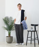 【BLUE STANDARD/ブルースタンダード】ドライリップル 切り替えデザインTシャツ 吸水速乾 ストレッチ イージーケア さらさら快適 カットソー