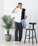 【BLUE STANDARD/ブルースタンダード】ドライリップル 切り替えデザインTシャツ 吸水速乾 ストレッチ イージーケア さらさら快適 カットソー