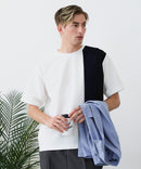 【BLUE STANDARD/ブルースタンダード】ドライリップル 切り替えデザインTシャツ 吸水速乾 ストレッチ イージーケア さらさら快適 カットソー