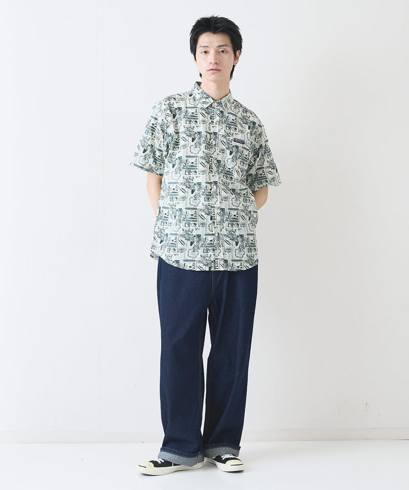 ライトリップル 総柄シャツ RAGGED MOUNTAIN