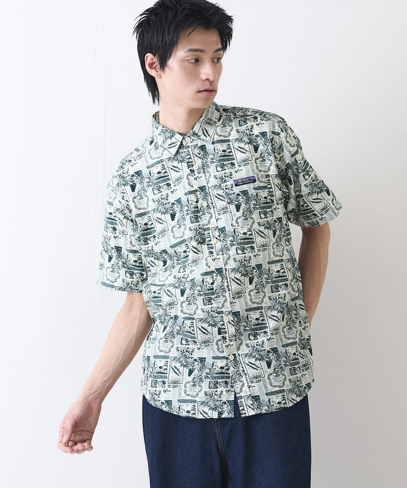 ライトリップル 総柄シャツ RAGGED MOUNTAIN